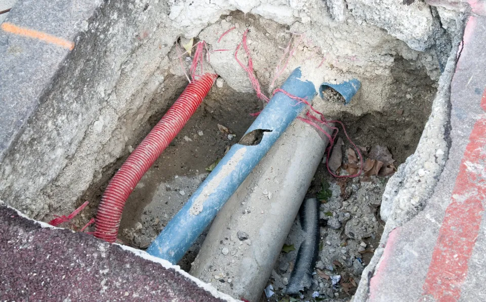 une réparation de canalisation à sambreville