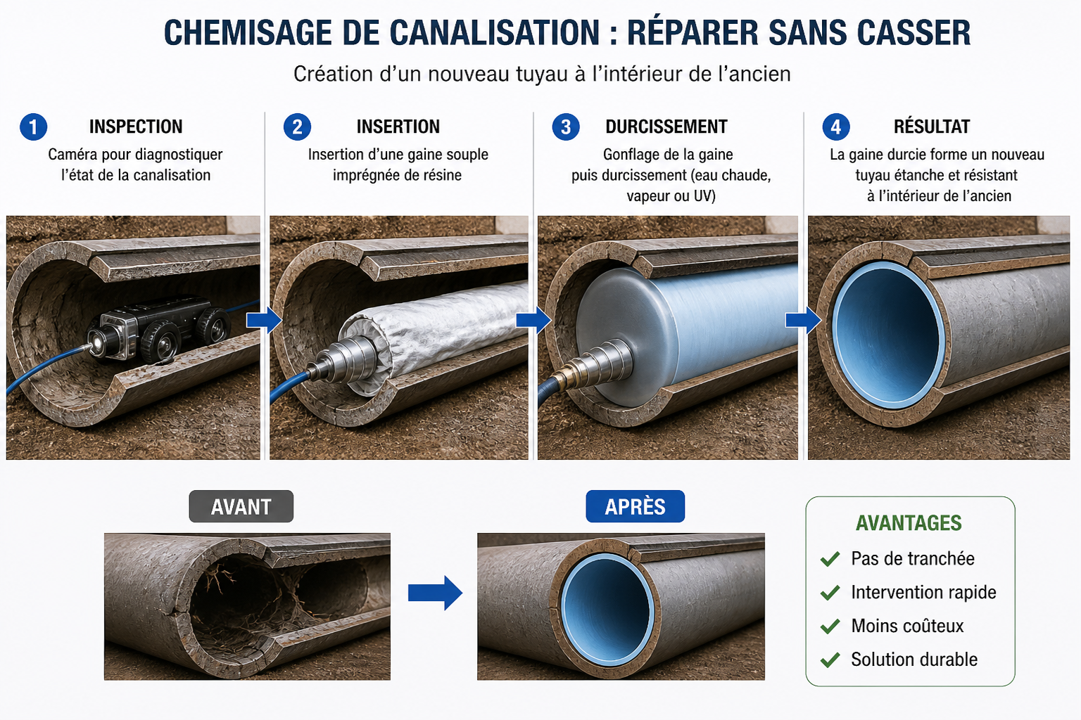 chemisage egout